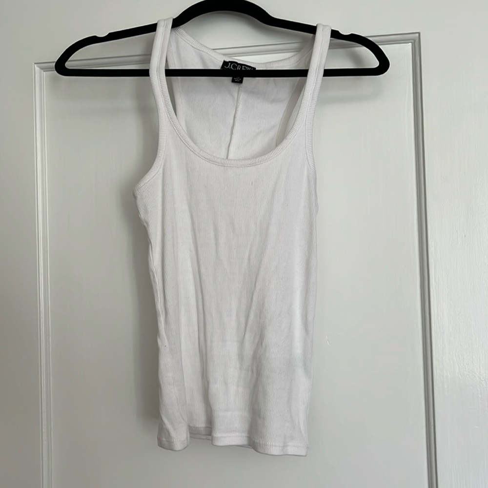Classic White Tank J Crew XS
